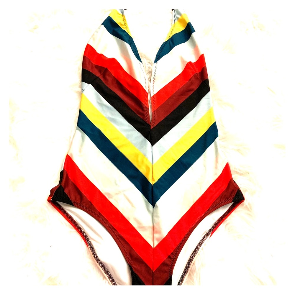 Solid and Stripe one piece